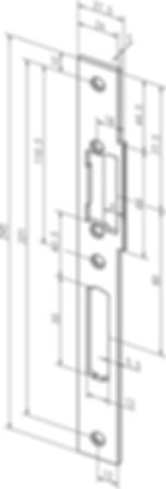Flach-Schliessblech I -------95A35-01 effeff-ProFix2