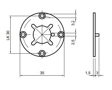 Befestigungsplatte I 81506.4