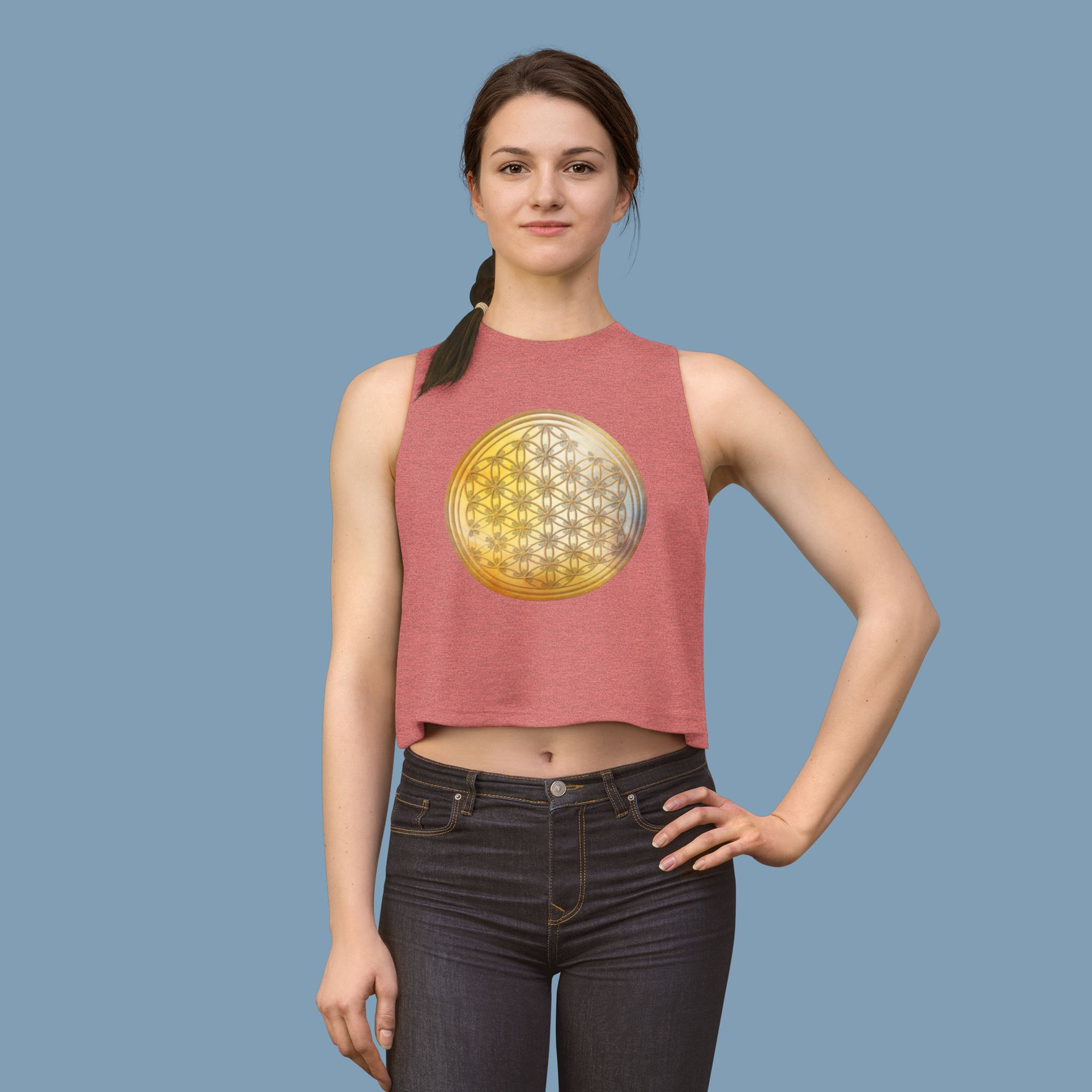 Flower of Life Tank Top | Womens Crop Top