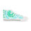 Thumbnail: Aqua Tie Dye High Top Sneakers | Green Blue Swirl Canvas Shoes