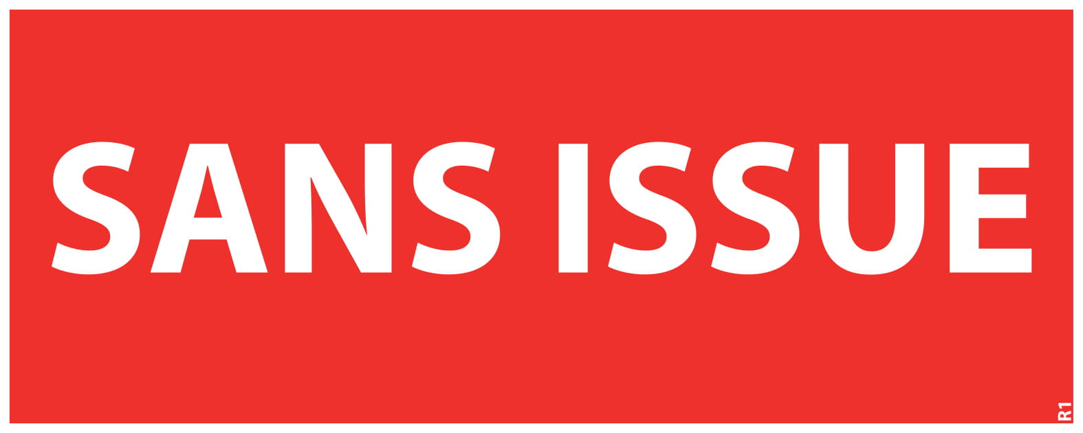 Panneau sans issue