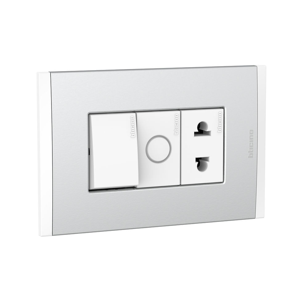 Miniatura: Toma Mixta Interruptor Unipolar + Toma Universal Modus 4