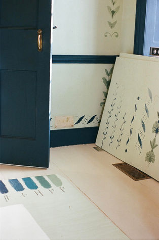 Stenciling The Dining Room