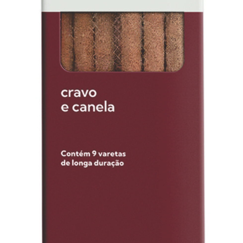 Miniatura: incenso cravo e canela Suas propriedades revigorantes ajudam a limpar o peso da rotina e a elevar a autoestima