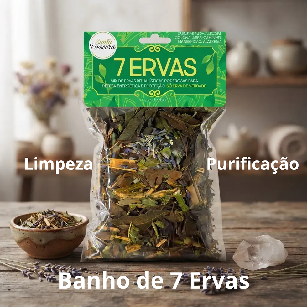 Miniatura: Banho de 7 Ervas Limpeza Descarrego Forte Umbanda Proteção Abrir Caminhos Amor