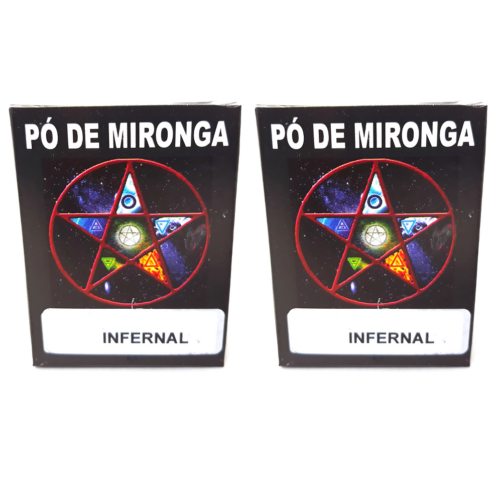 Miniatura: Pó de Mironga Infernal Feitiço Ritual Umbanda Candomblé Quimbanda Vodu