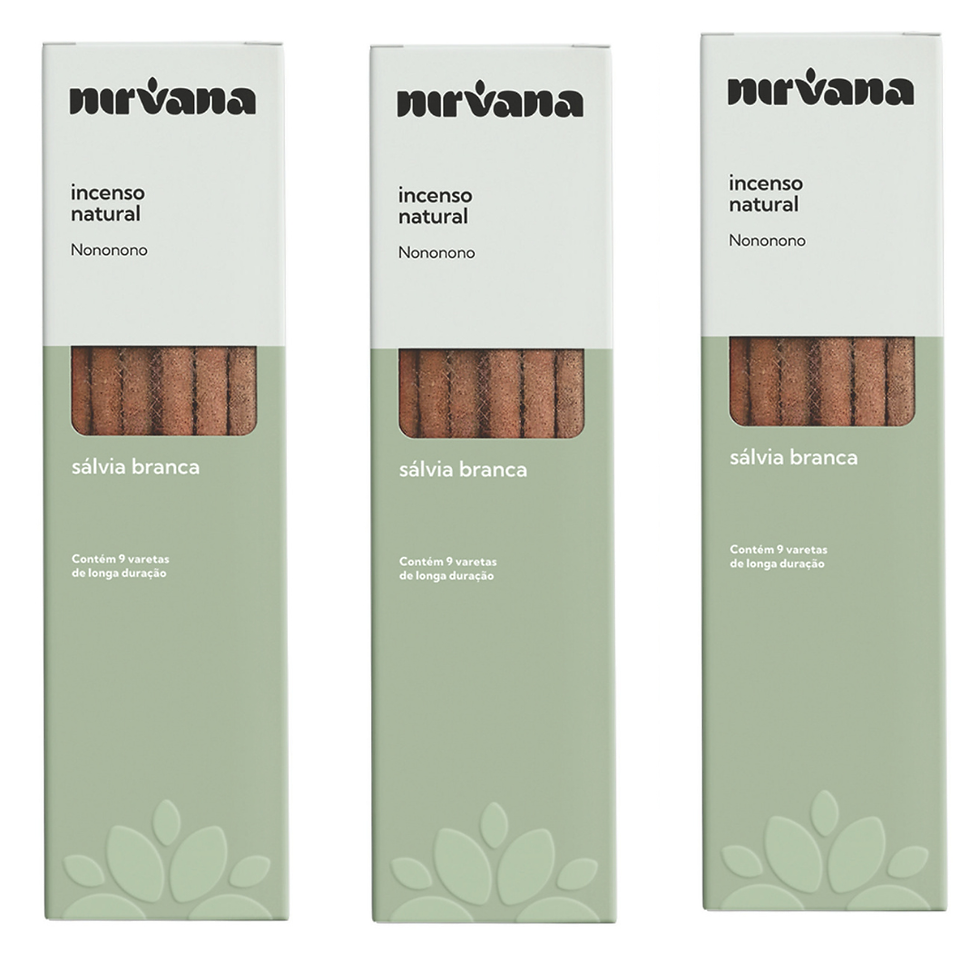 Miniatura: O incenso Nirvana de Sálvia Branca é indicado para rituais de limpeza energética, purificação espiritual e proteção