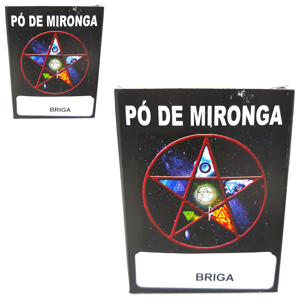 Miniatura: Pó De Mironga Briga Original Ritual Umbanda Confusão Casal Casa Lar Kit 2 Und