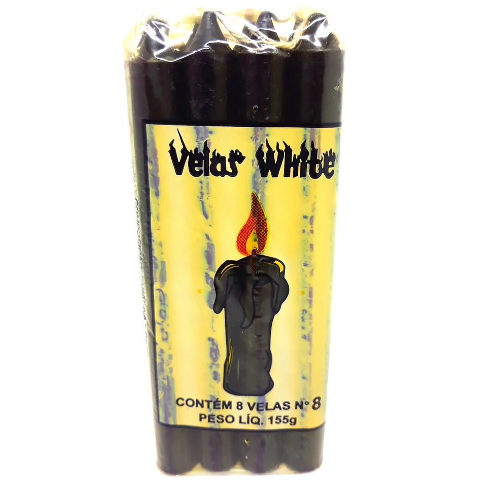 Miniatura: A vela preta cria um escudo de proteção contra influências negativas e ambientes carregados.