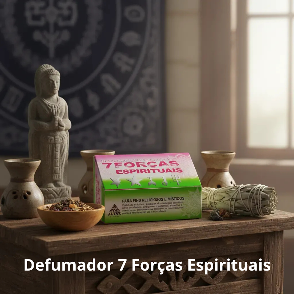 O Defumador 7 Forças Espirituais em tabletes é utilizado em ritual espiritual e religiosos para limpeza energética, fortalecimento da fé e abertura de caminhos.

Seu uso está associado à vibração das sete forças espirituais, que representam proteção, equilíbrio e auxílio em diferentes áreas da vida.