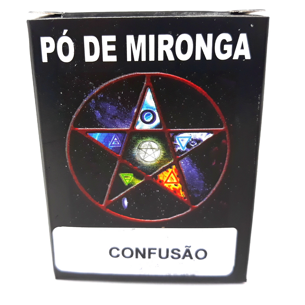 Miniatura: Pó de Mironga Confusão Ritual Umbanda Macumba Exu Magia Simpatia Kit 2 Und