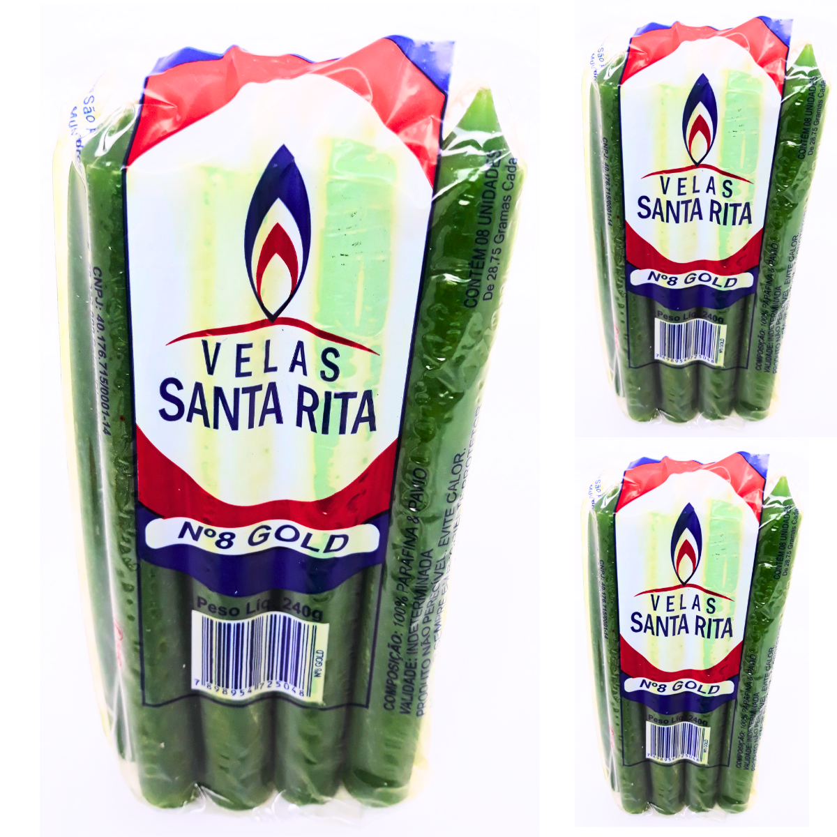 A vela verde serve principalmente para atrair saúde, cura, prosperidade, abundância e renovação