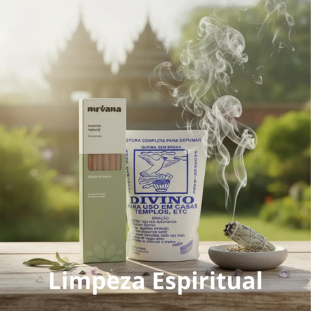 Incenso Salvia Branca Defumador Divino Queima Sem Brasa Ervas da Umbanda Lar Kit