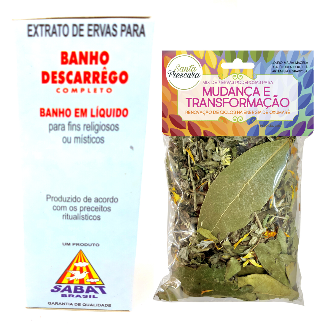banho de descarrego na Umbanda serve para limpar o campo energético (aura), eliminando energias densas, inveja, ansiedade
