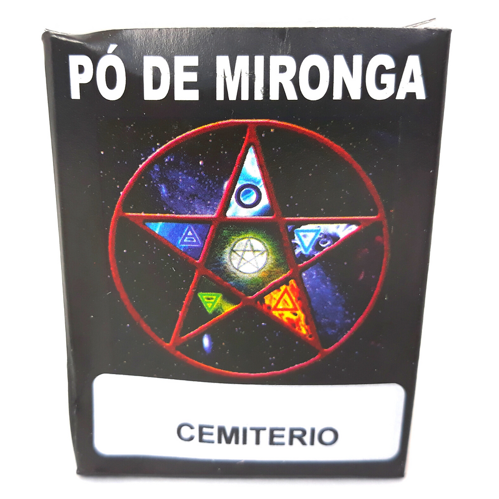 Miniatura: O pó de mironga É um pó feito de ingredientes ritualísticos que, ao ser polvilhado em locais, objetos ou vestimentas
