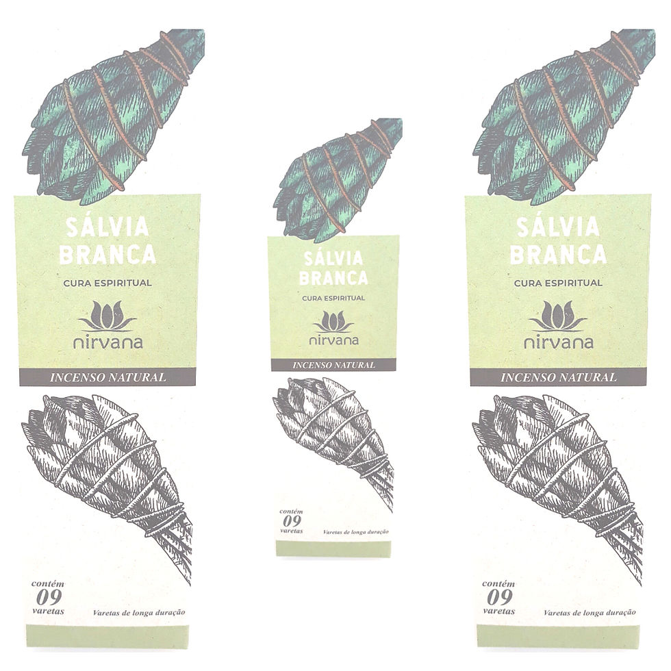 O incenso de salvia branca É usado em rituais para limpar o espaço, equilibrar energias