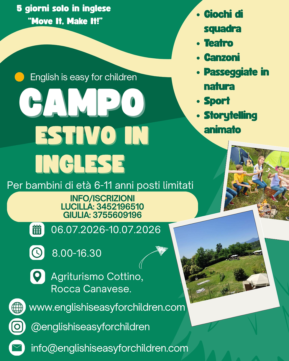 Basta illusioni: l'inglese dei bambini ha bisogno di spazio (e di boschi)