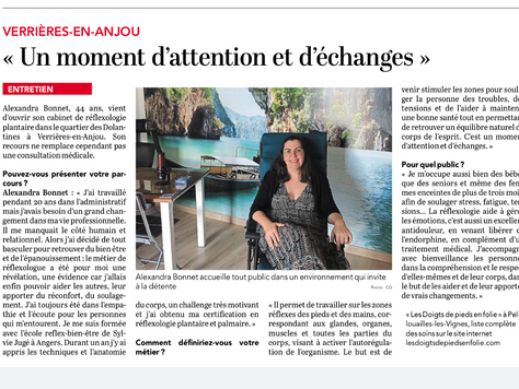 Découvrez la description de mon métier de Réflexologue 💖A verrières en Anjou près d'Angers