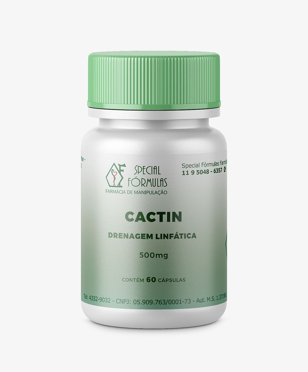 Cactin Drenagem Linfática 500mg 60 Cápsulas