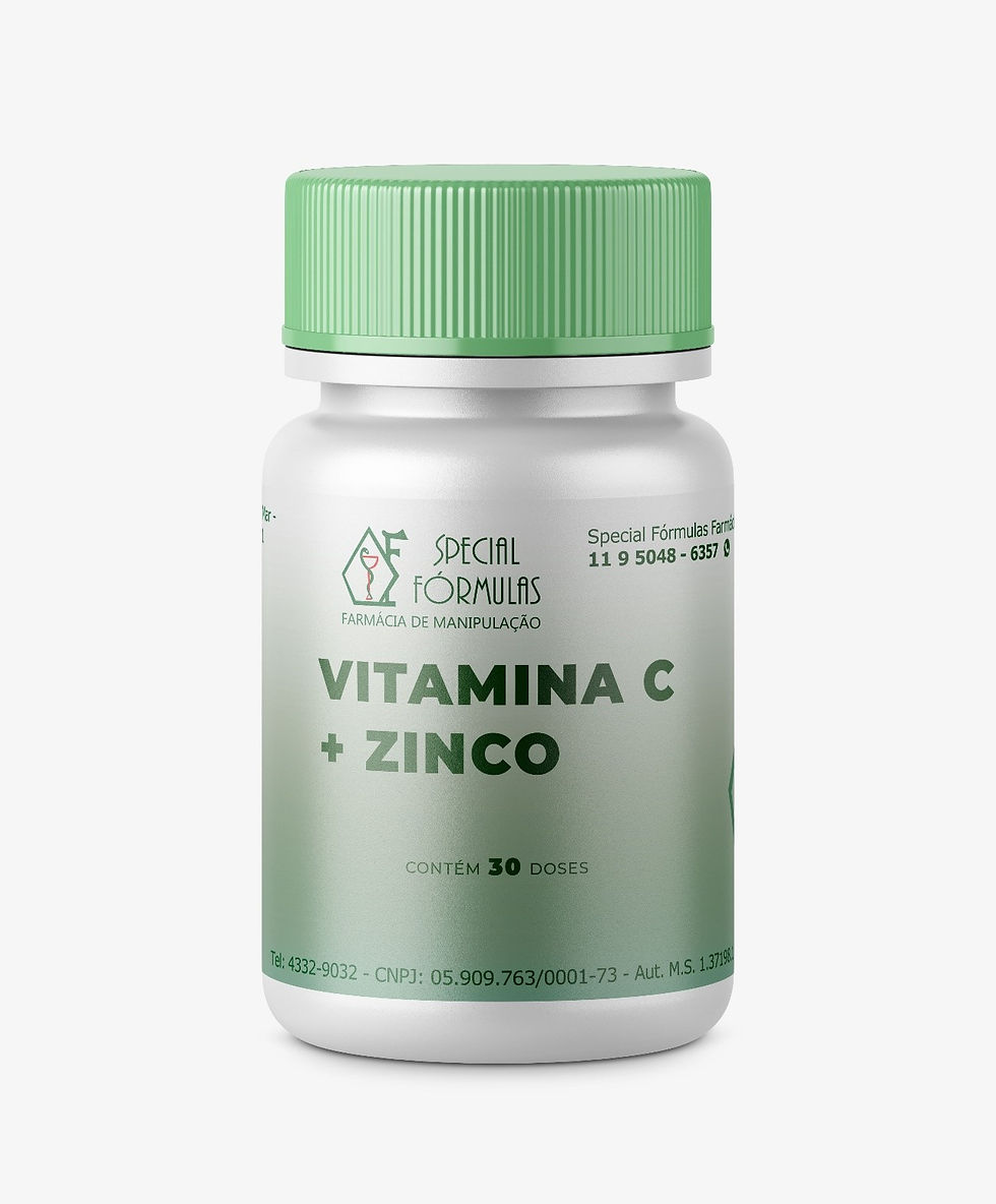 Vitamina C 500mg + Zinco 15mg - 30 Doses