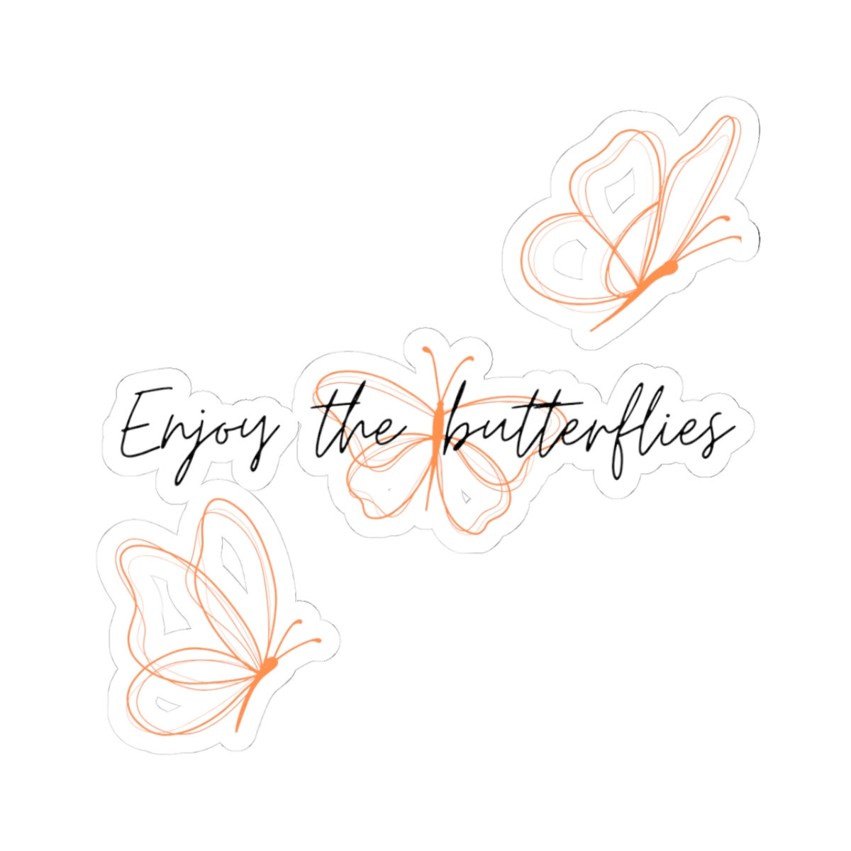 Butterfly Kiss-Cut Sticker - Perfect for Journals, Laptops, Water Bottles, Gifts