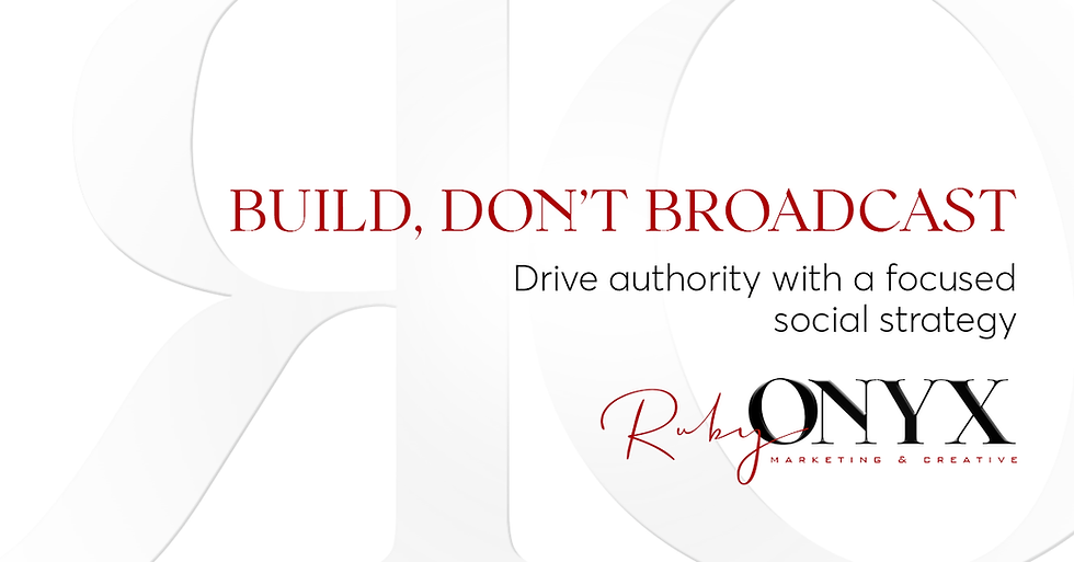 Building, or just busy? Your social media strategy needs direction