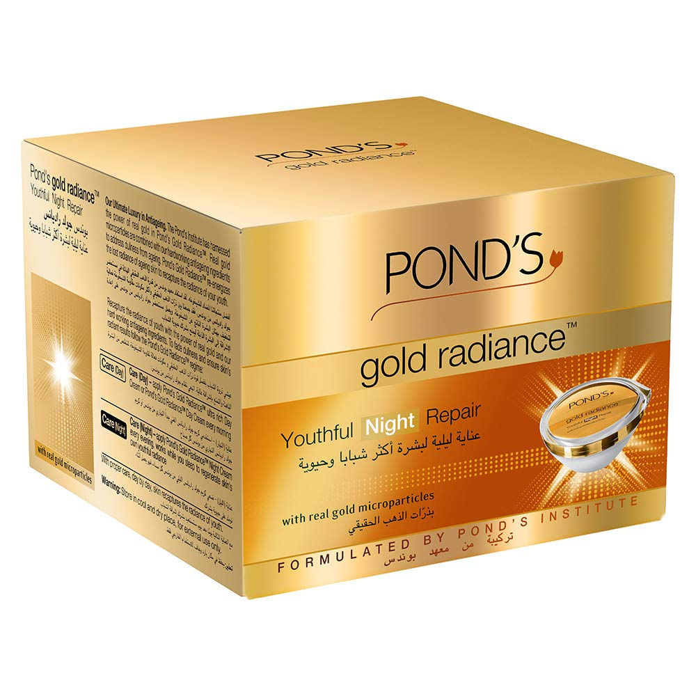 Pond's Gold Radiance Youthful Night Repair Cream, 50g