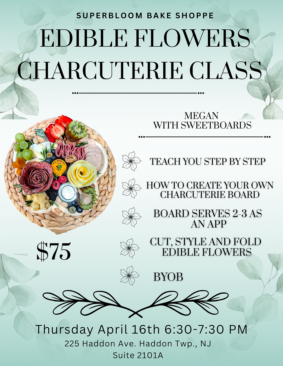 Blooming Flowers Charcuterie Class