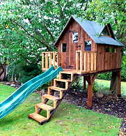Playhouse with dormer window, made bespoke in Leicestershire