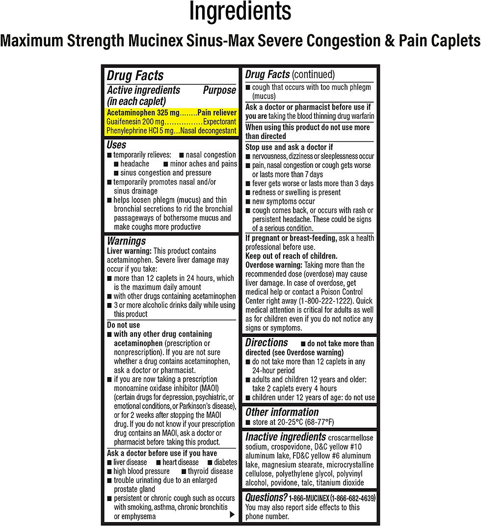 Thumbnail: MUCINEX SINUS-MAX SEVERE CONGEST TAB 20C