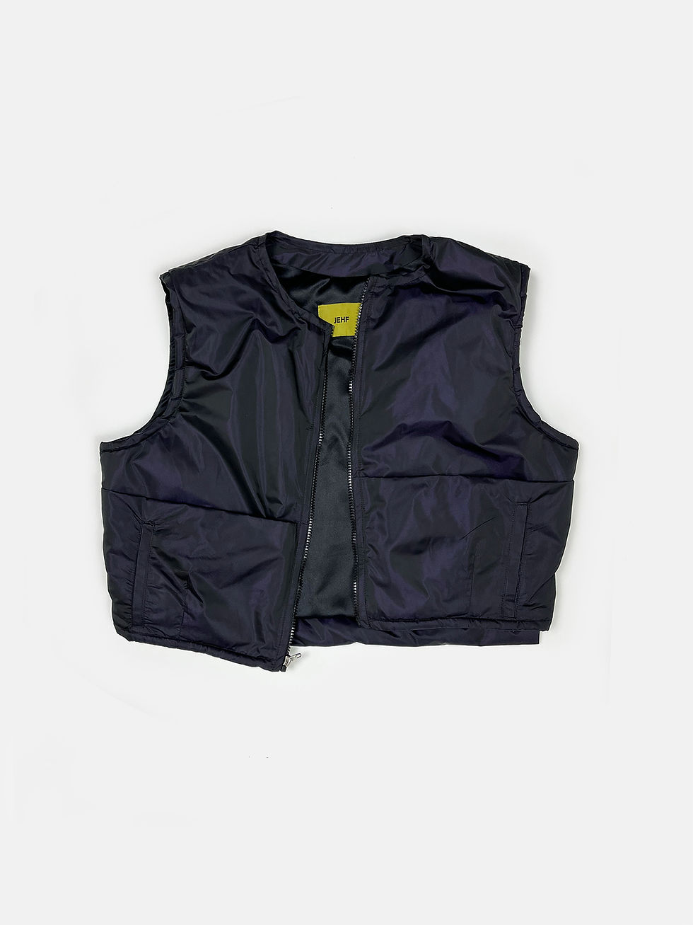 Thumbnail: BLACK IRIS SATIN FILLED VEST