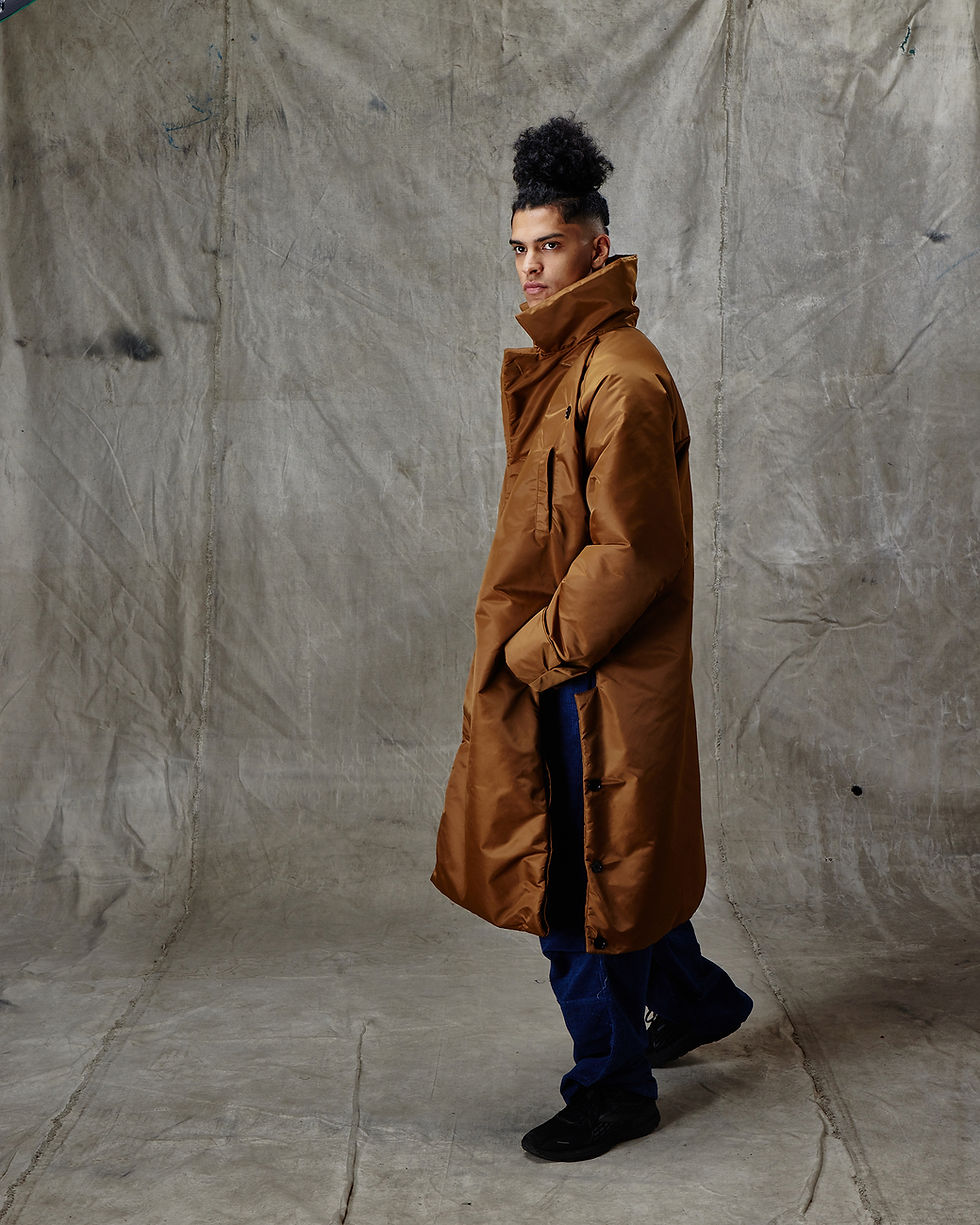 Thumbnail: GOLDEN SATIN FILLED TRENCH