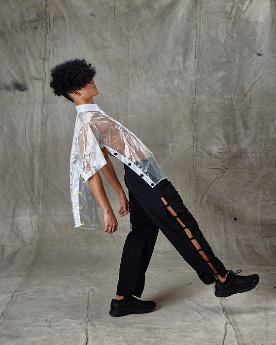 TRANSPARENT SIDE OPTION SHORT SLEEVE | JEHF