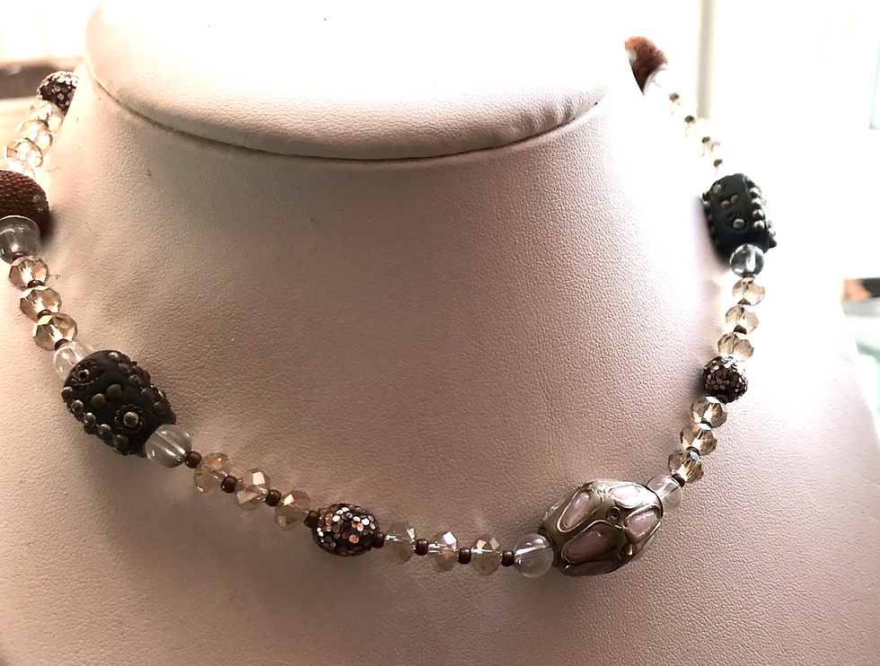 Miniature : Collier fantaisie cristal