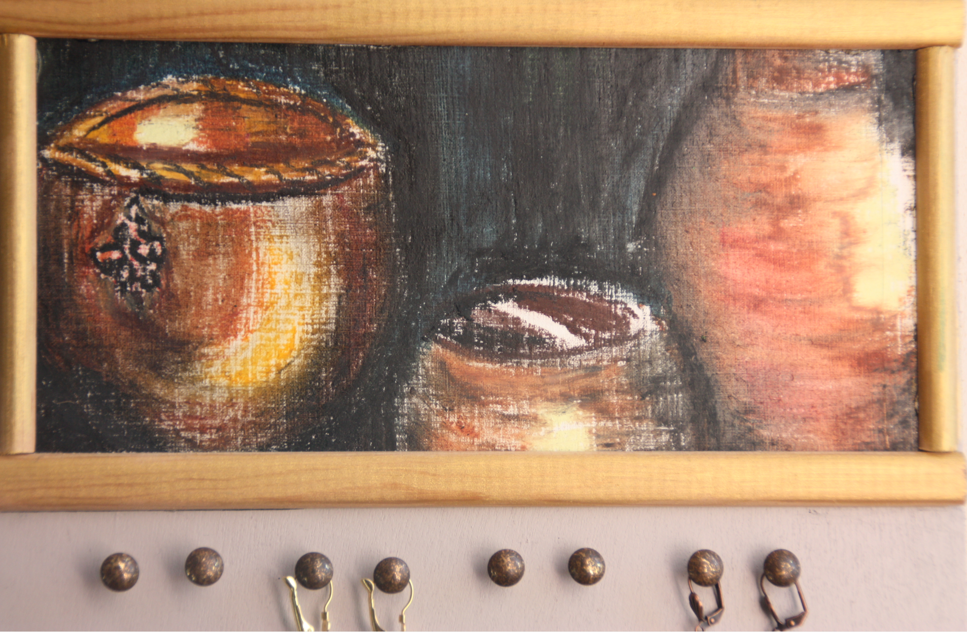 Présentoir au pastel