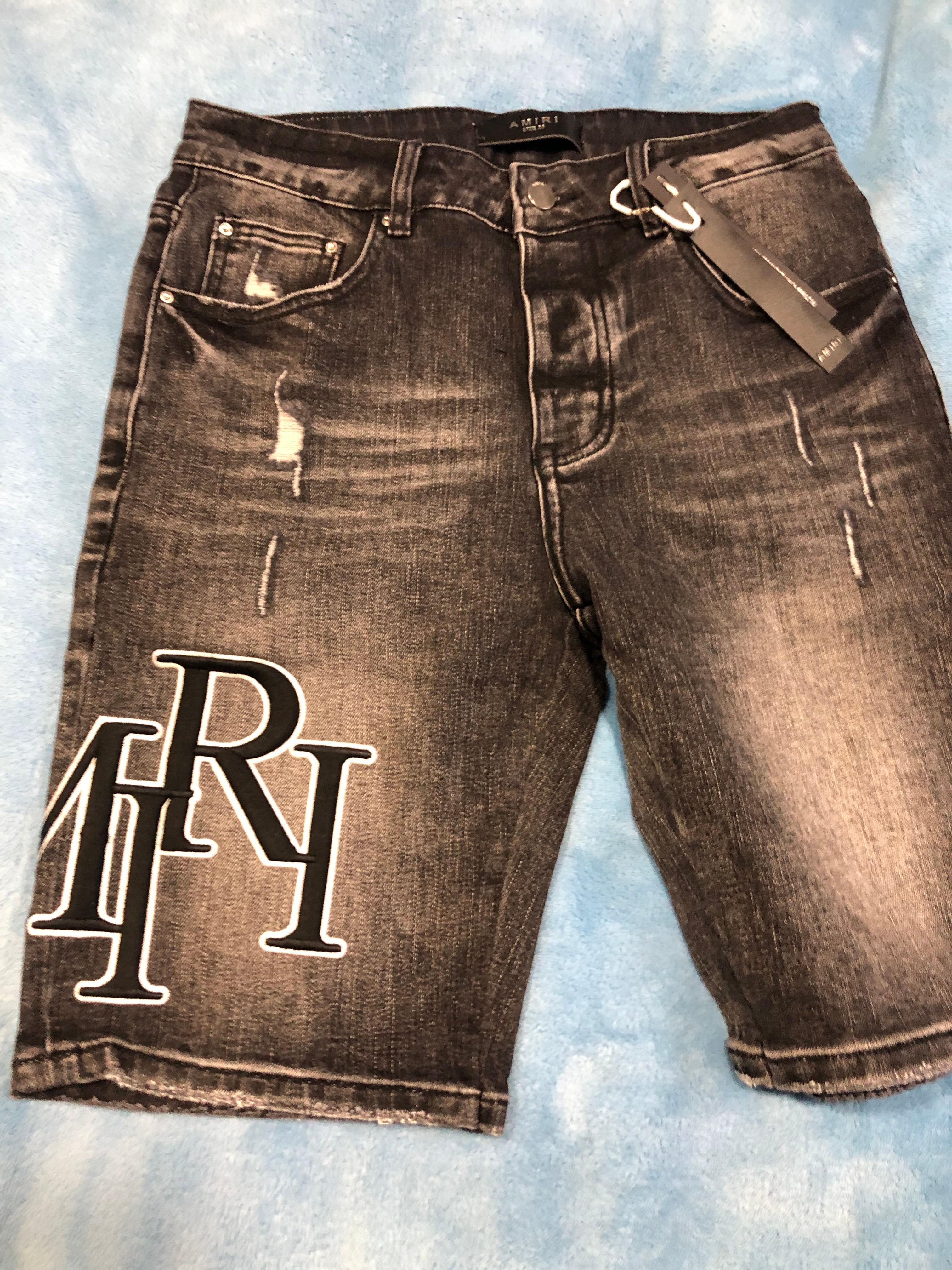 Black Amiri Jean shorts   very limited