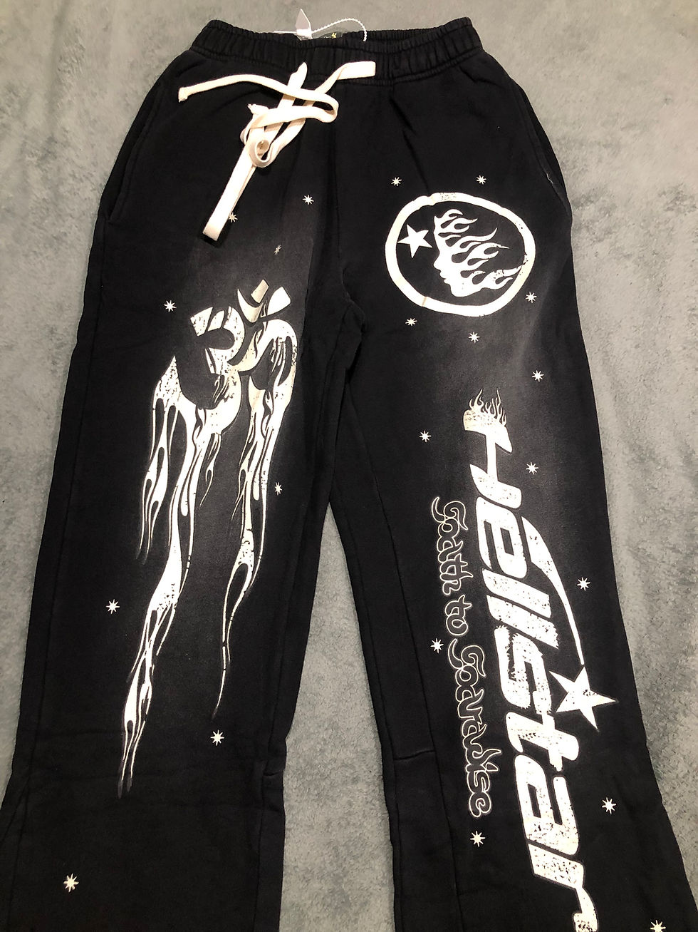Thumbnail: Hellstar flared leg sweats.              S,m,l,xl