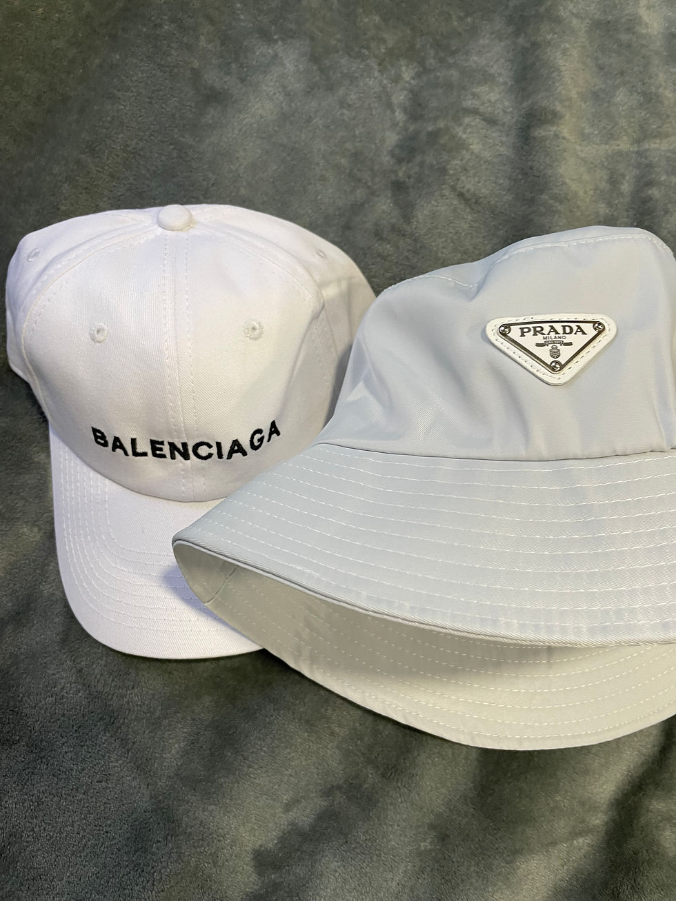 Thumbnail: Prada bucket hat off white, grayish