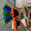 Thumbnail: Colorful Prada wrap around sunglasses