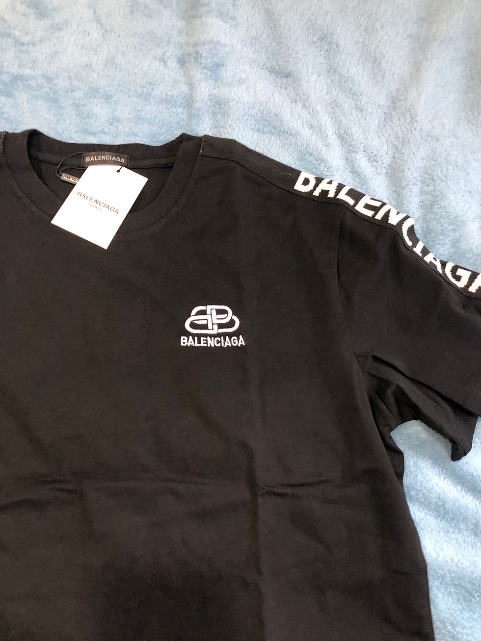 Thumbnail: Black Balenciaga tee.   s,m,l,xl,