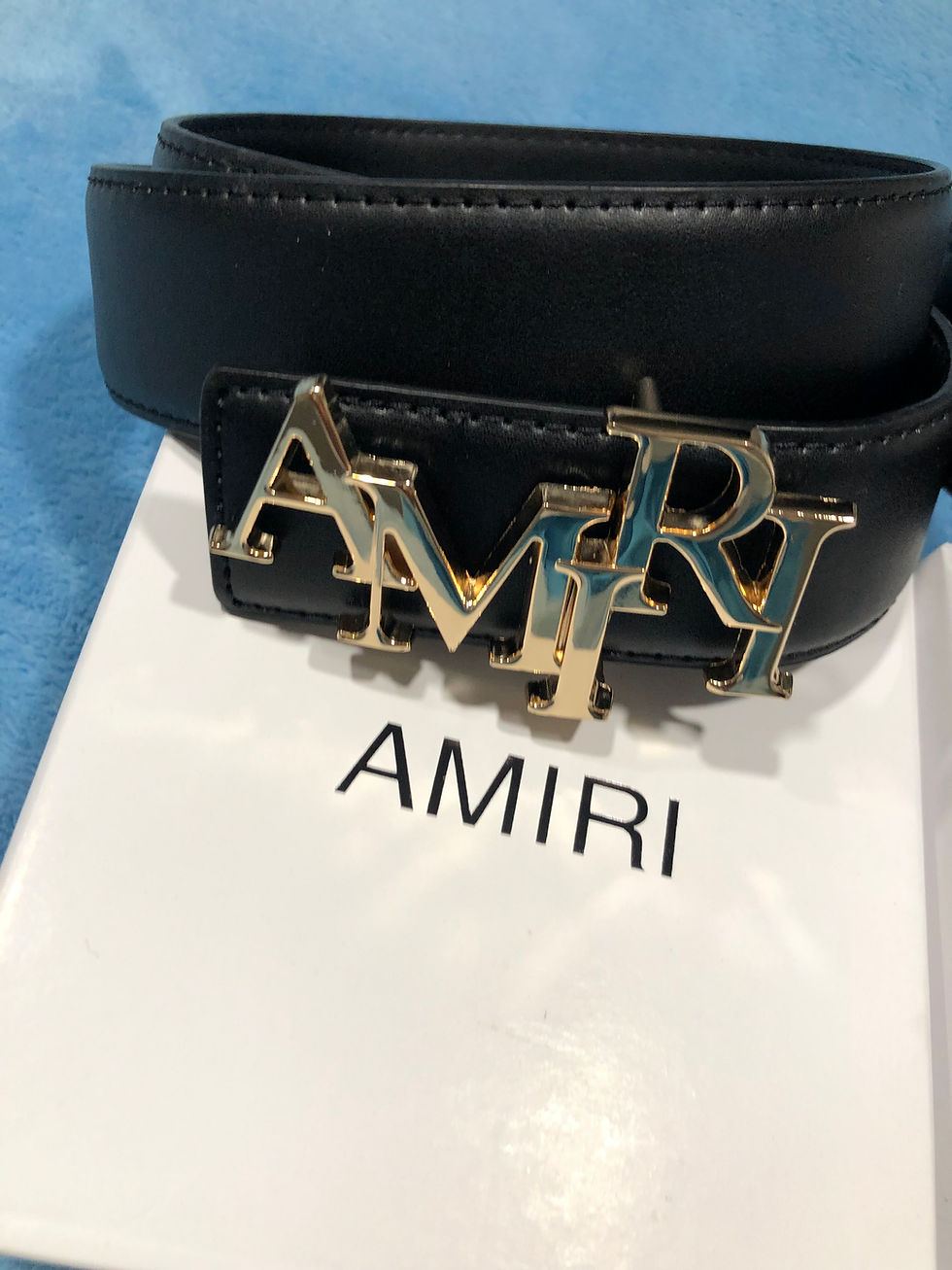 Thumbnail: Black or Gold Amiri belts