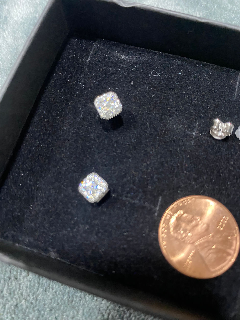 Thumbnail: Asschercut Moisanite sterling silver