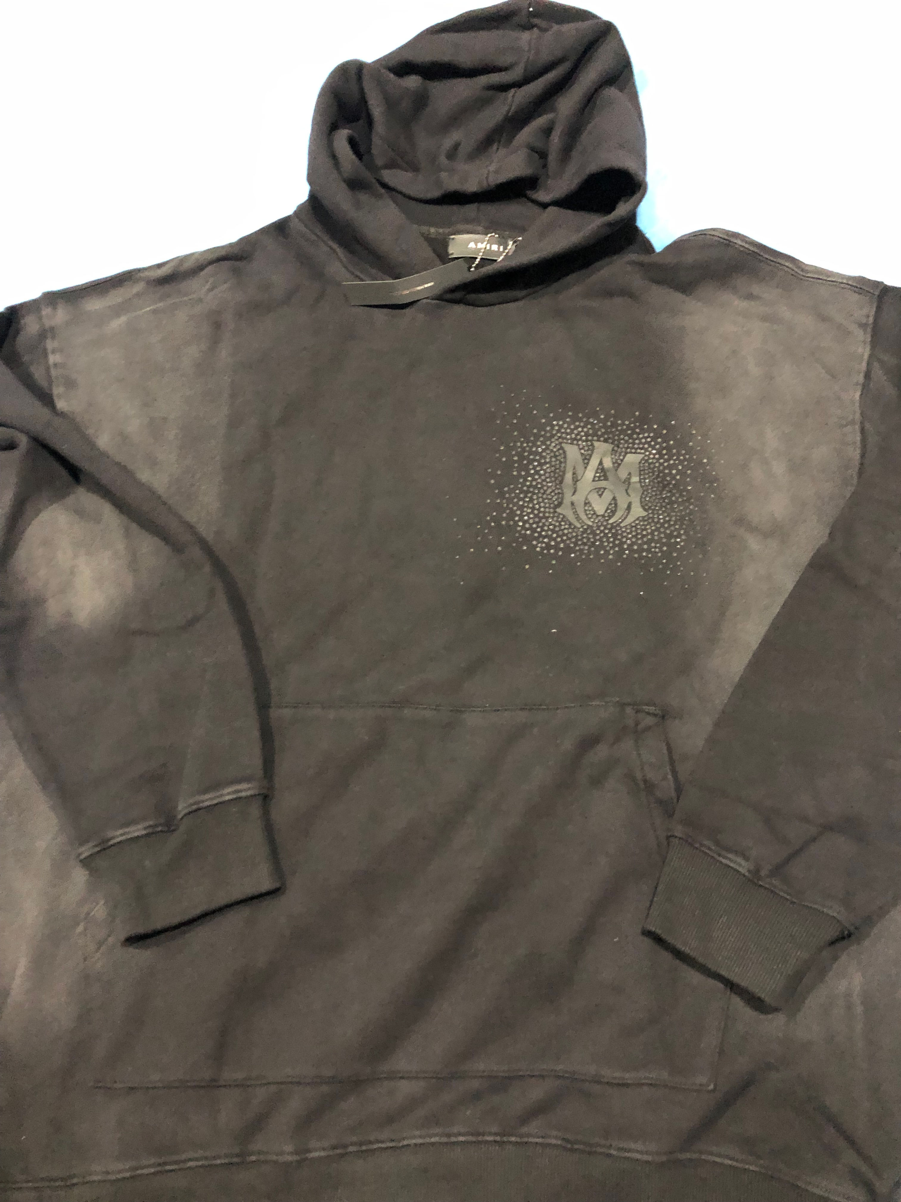 Amiri hoodie triple black diamonds.      limited