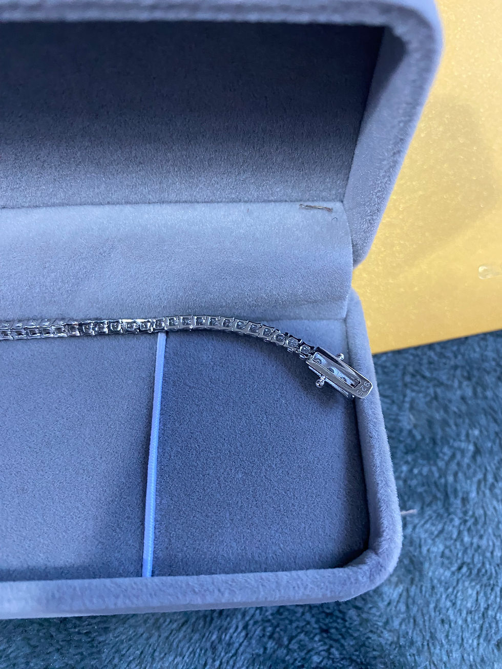 Thumbnail: 2mm moistanite tennis bracelet