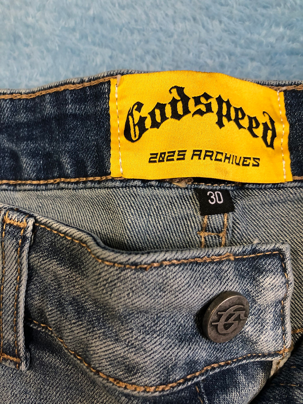 Thumbnail: Black or blue Godspeed shorts.