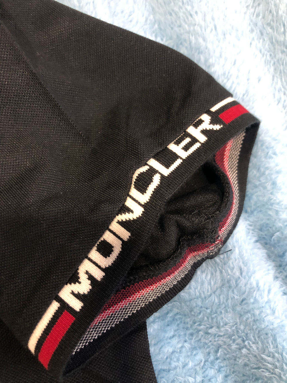 Thumbnail: Black  Moncler polo.   s,m,l,xl,