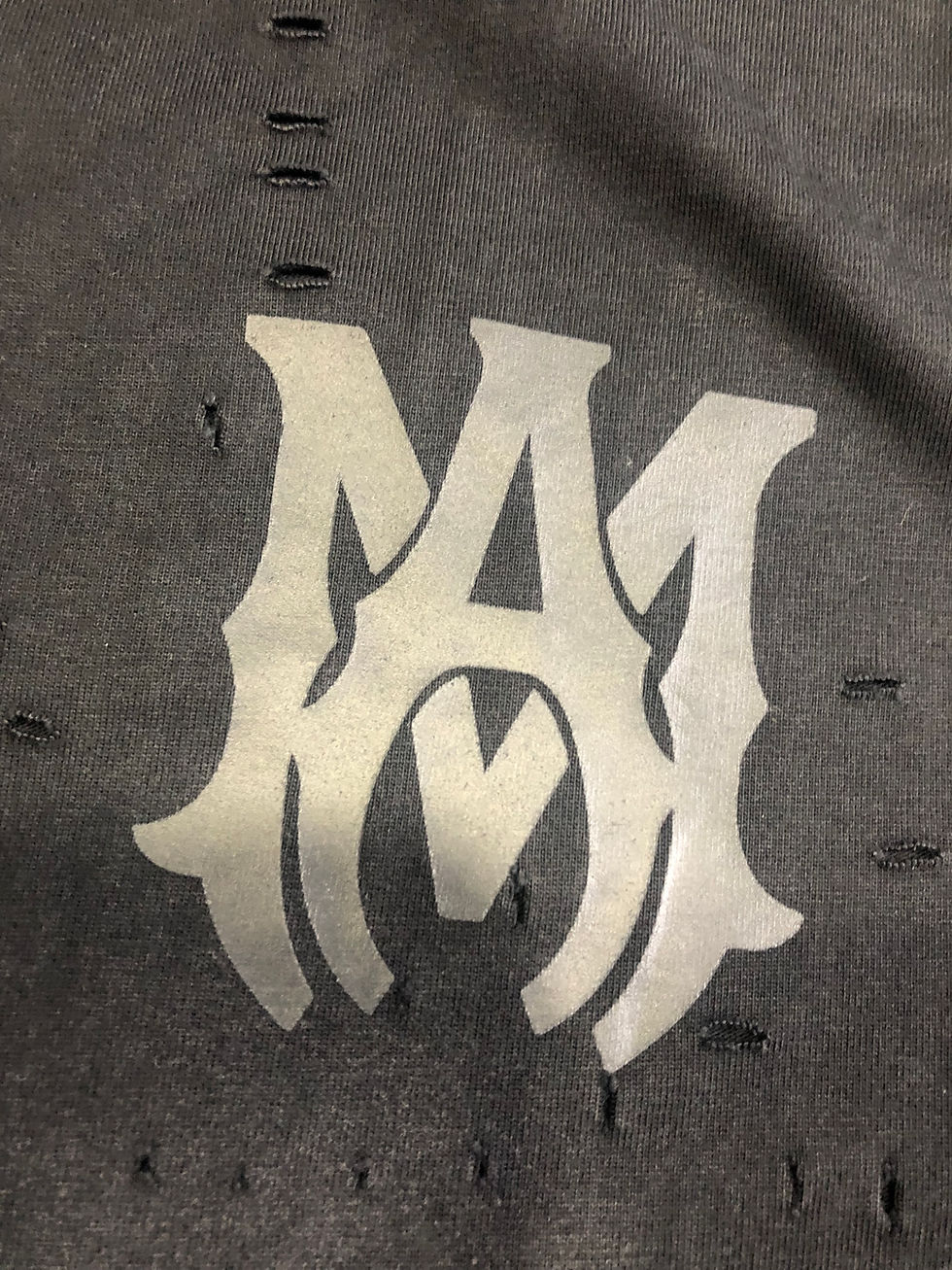 Thumbnail: Black Faded Amiri tee.    s,m,l,xl,