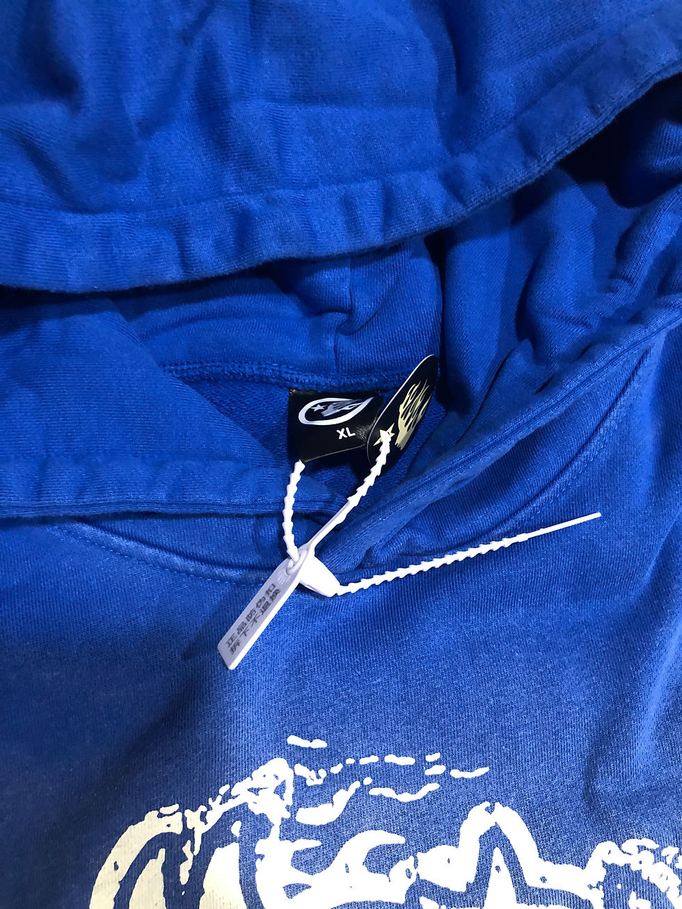 Thumbnail: Blue Hellstar Hoodie.     small only