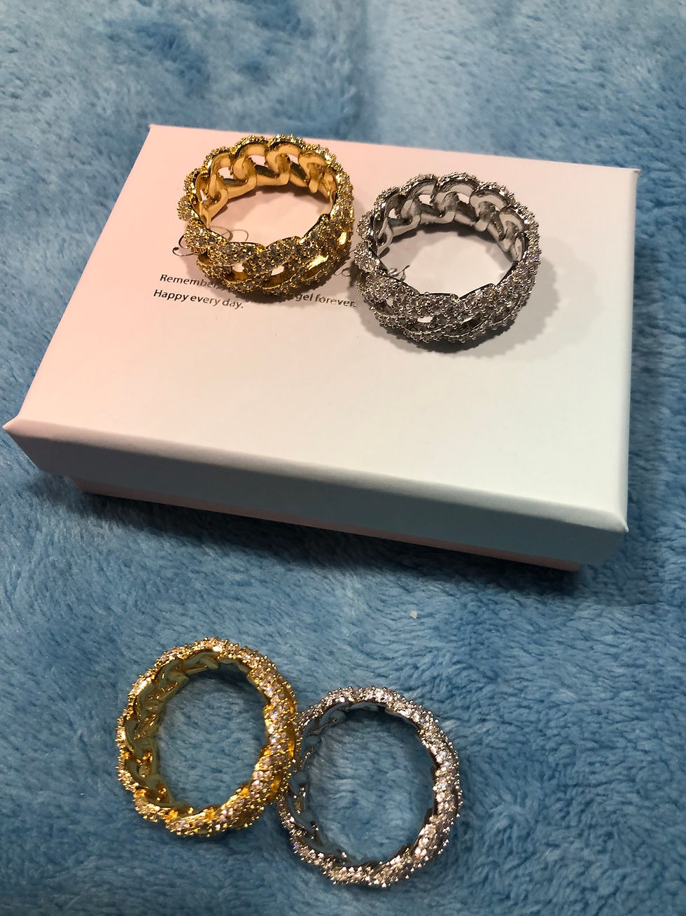 Thumbnail: Moissanite rings.size 11 only