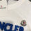 Thumbnail: White, raised letter Moncler tee.     s,m,l,xl,